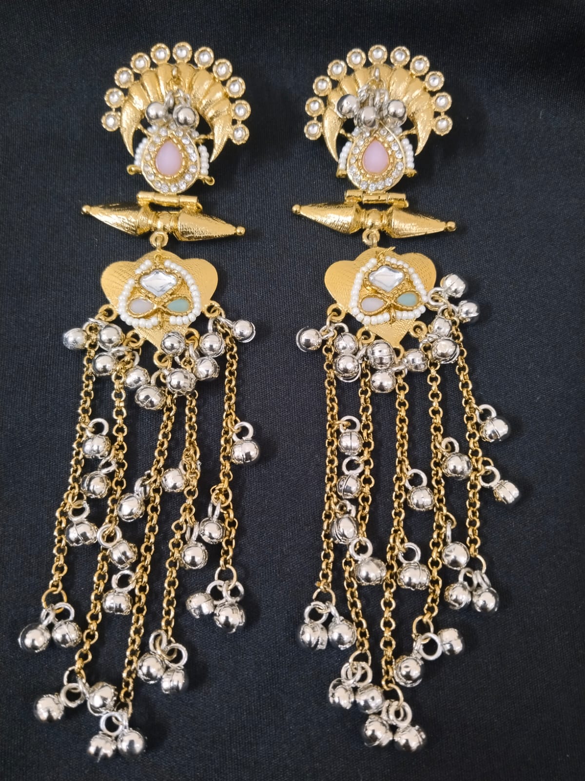 Pinky Chain Earrings