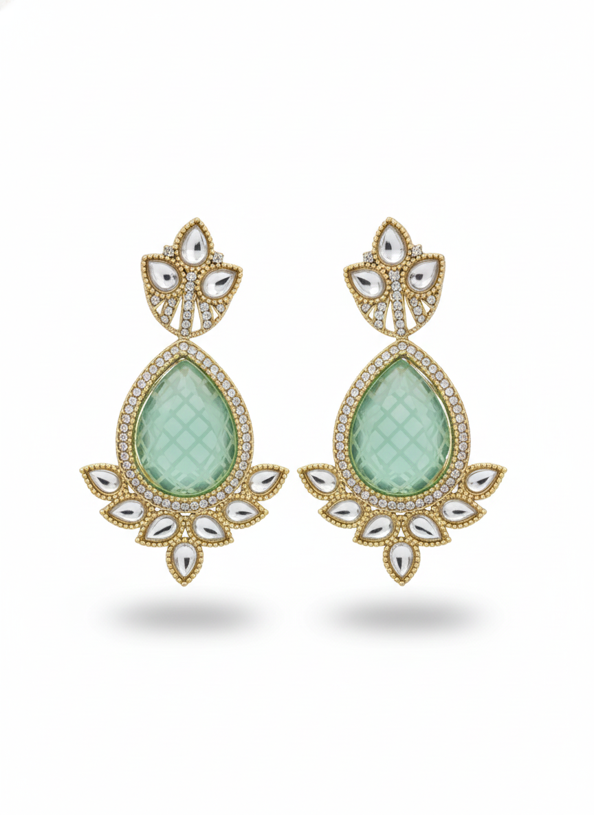 Luxurious drop earrings