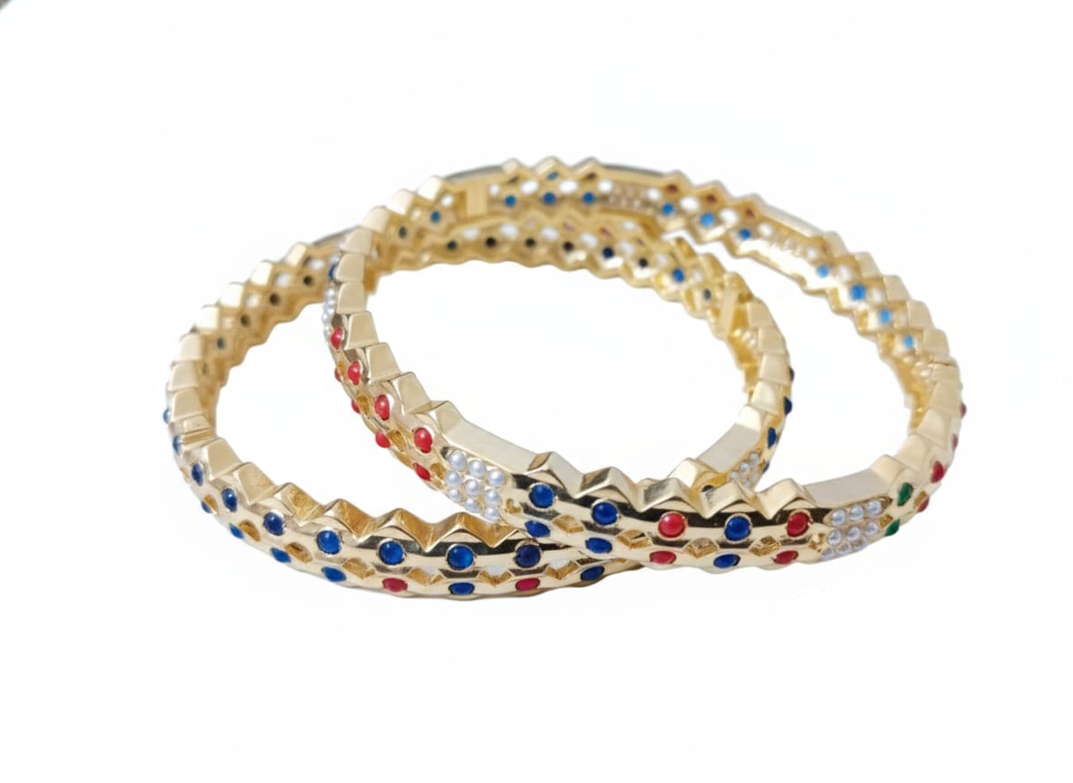 Heritage Jadau Gem Bangles