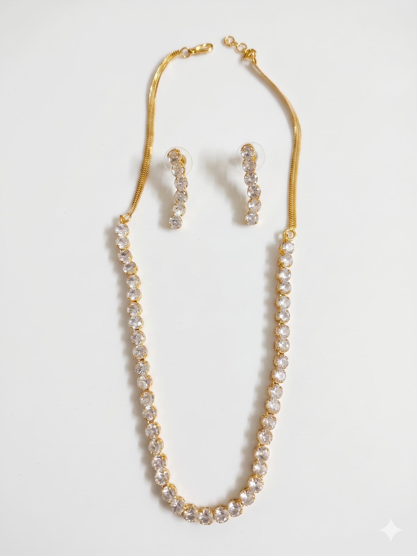 Single Layer American Diamond Set