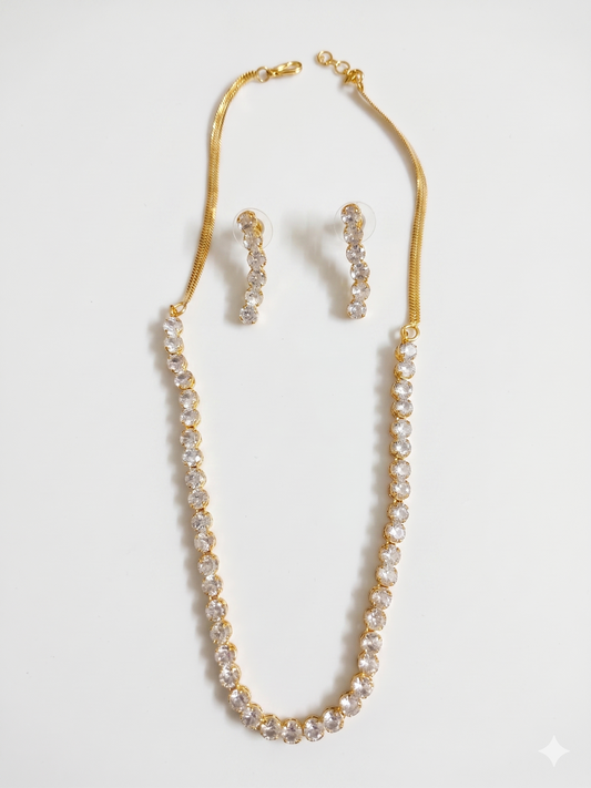 Single Layer American Diamond Set