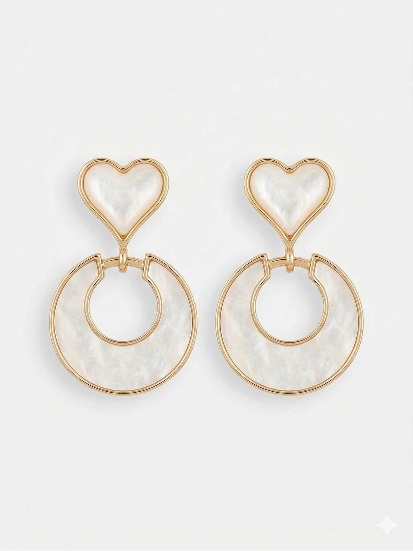 Heart & Hoop Drop Earrings