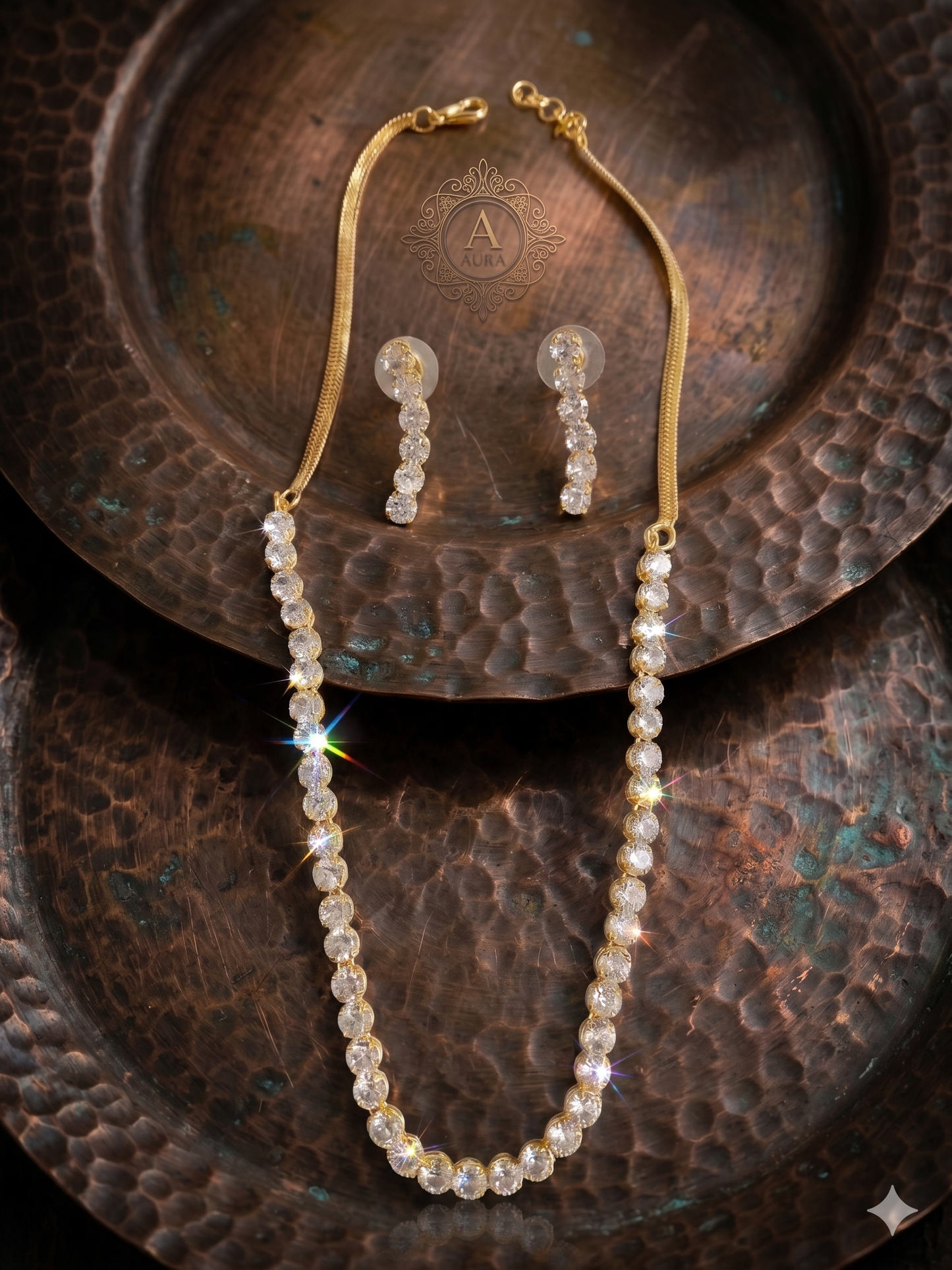 Single Layer American Diamond Set